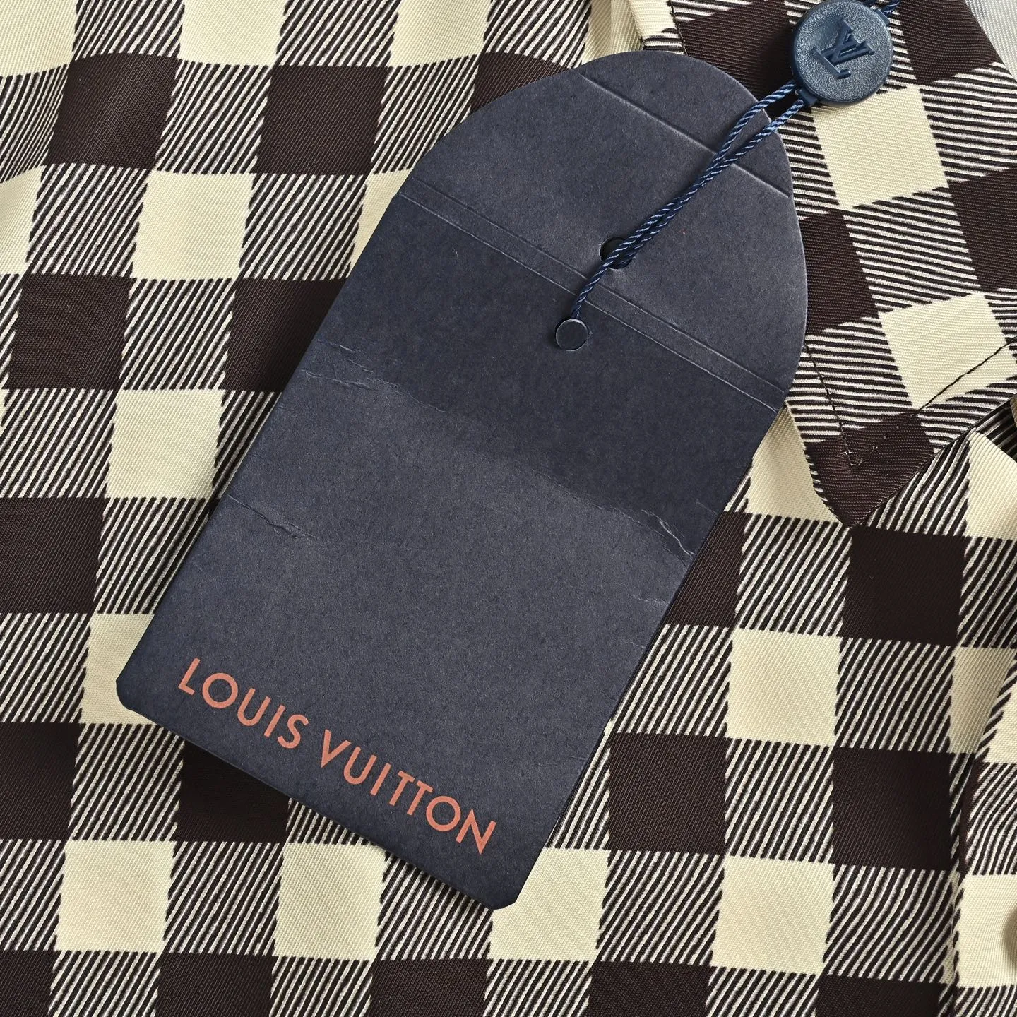 Louis Vuitton/Louis Vuitton pocket logo checkerboard short-sleeved shirt